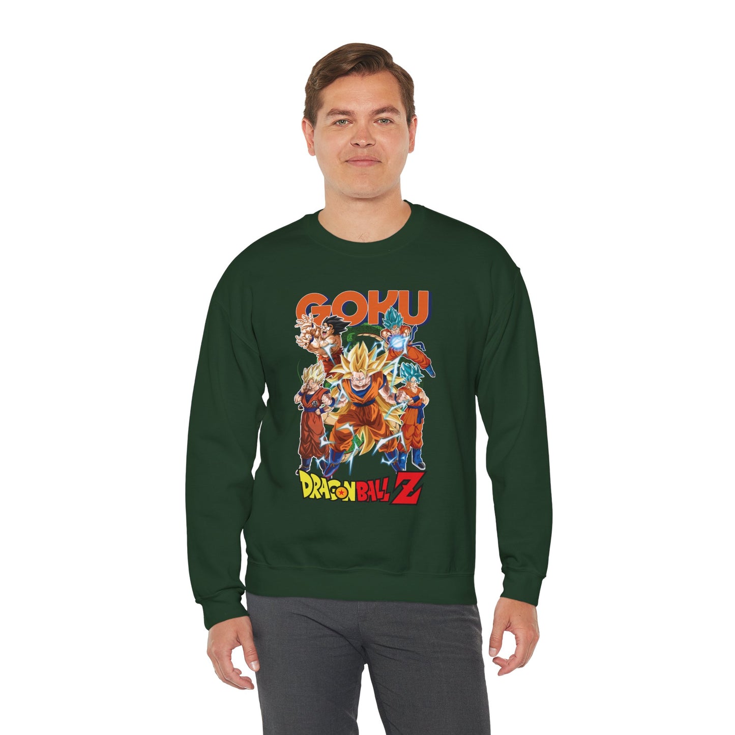 Goku “Legacy of Power” Unisex Heavy Crewneck | Dragon Ball Z Streetwear Sweatshirt