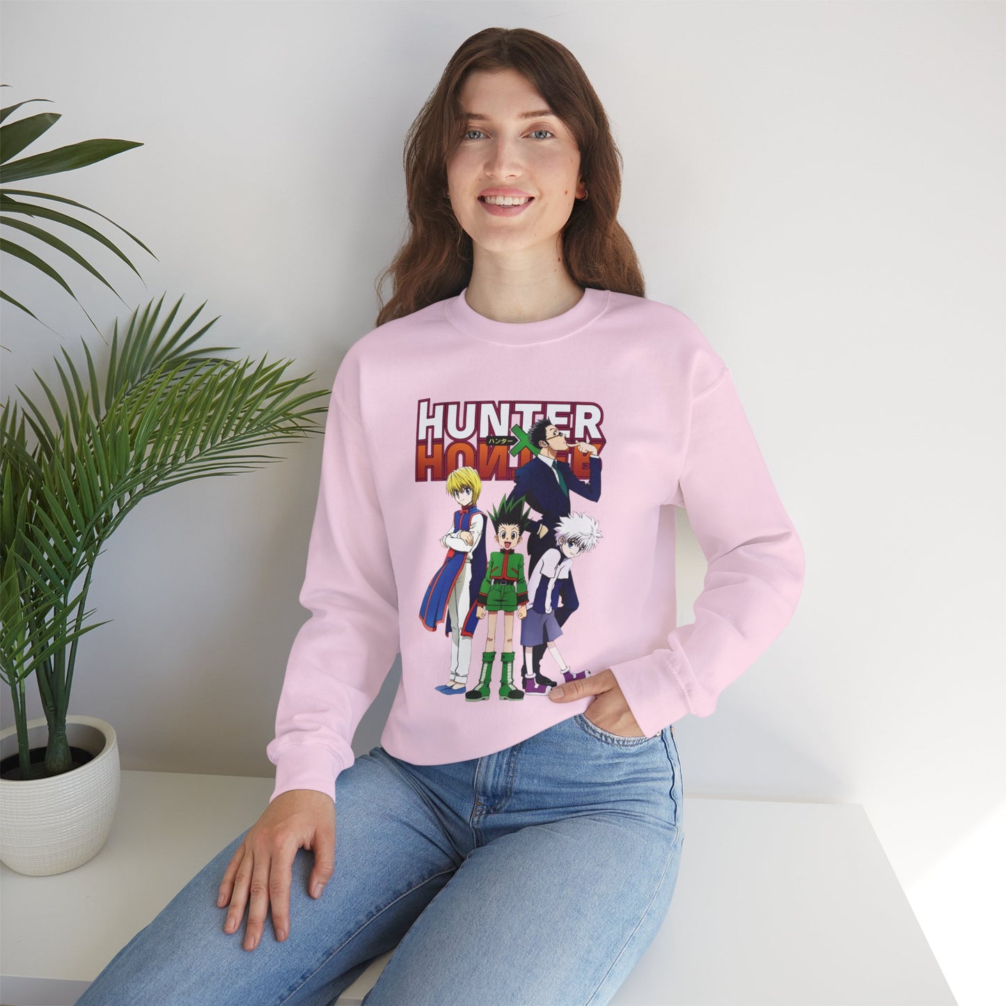 Gon’s Core Group Unisex Heavy Blend Crewneck Sweatshirt | Hunter x Hunter Anime Sweatshirt