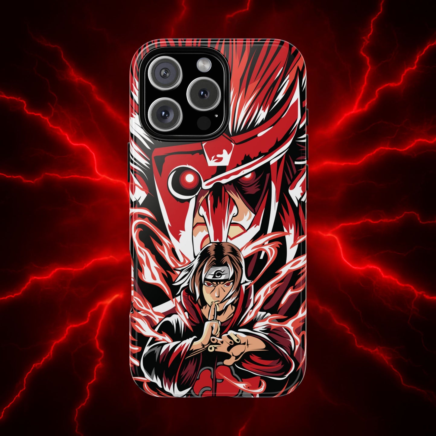 Itachi Flame Susanoo Double Layered Phone Case