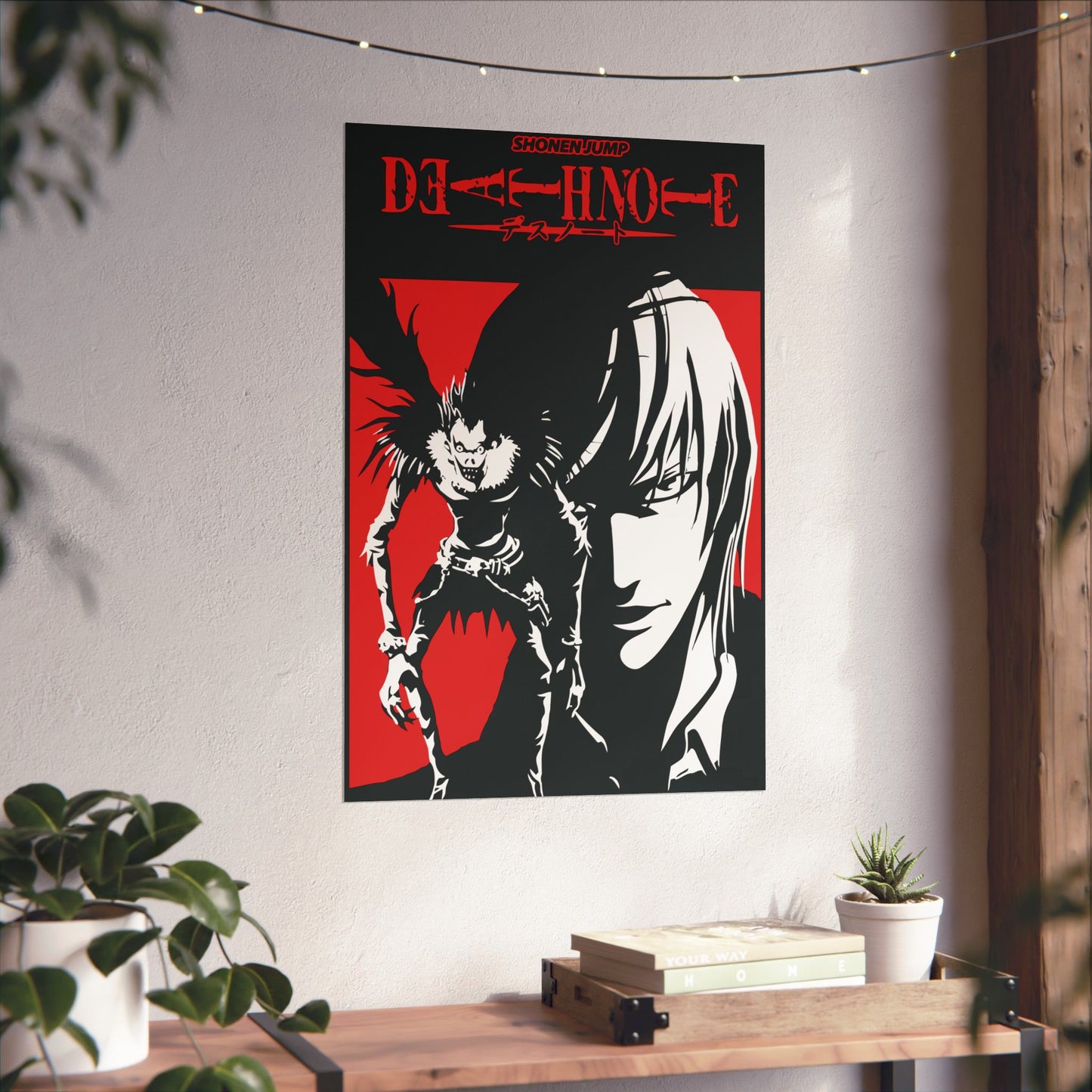Shonen Jump Death Note Matte Vertical Poster | Light Yagami x Ryuk Wall Art