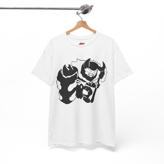 Chibi Iron Unisex Heavy Cotton T-Shirt | Anime-Inspired Streetwear Graphic Tee | Shadow Army Shirt
