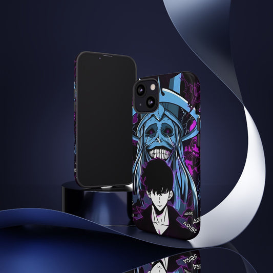Sung Jinwoo vs Statue of God IV Double Layered Phone Case | Anime-Inspired Protective Case | Shadow Monarch iPhone & Samsung Cover