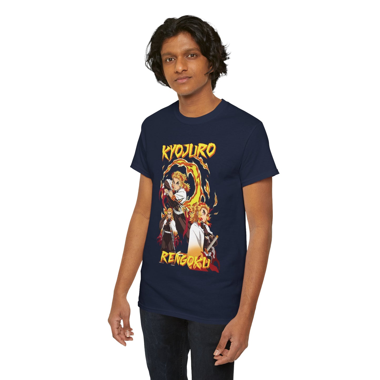 Kyojuro Rengoku Flame Hashira T-Shirt | Demon Slayer Anime Streetwear Tee