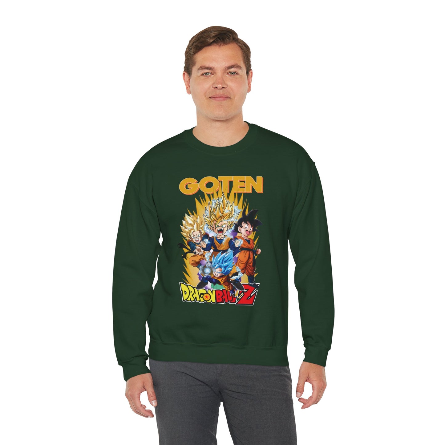 Goten “Next Gen Saiyan” Unisex Heavy Crewneck | Dragon Ball Z Streetwear Sweatshirt