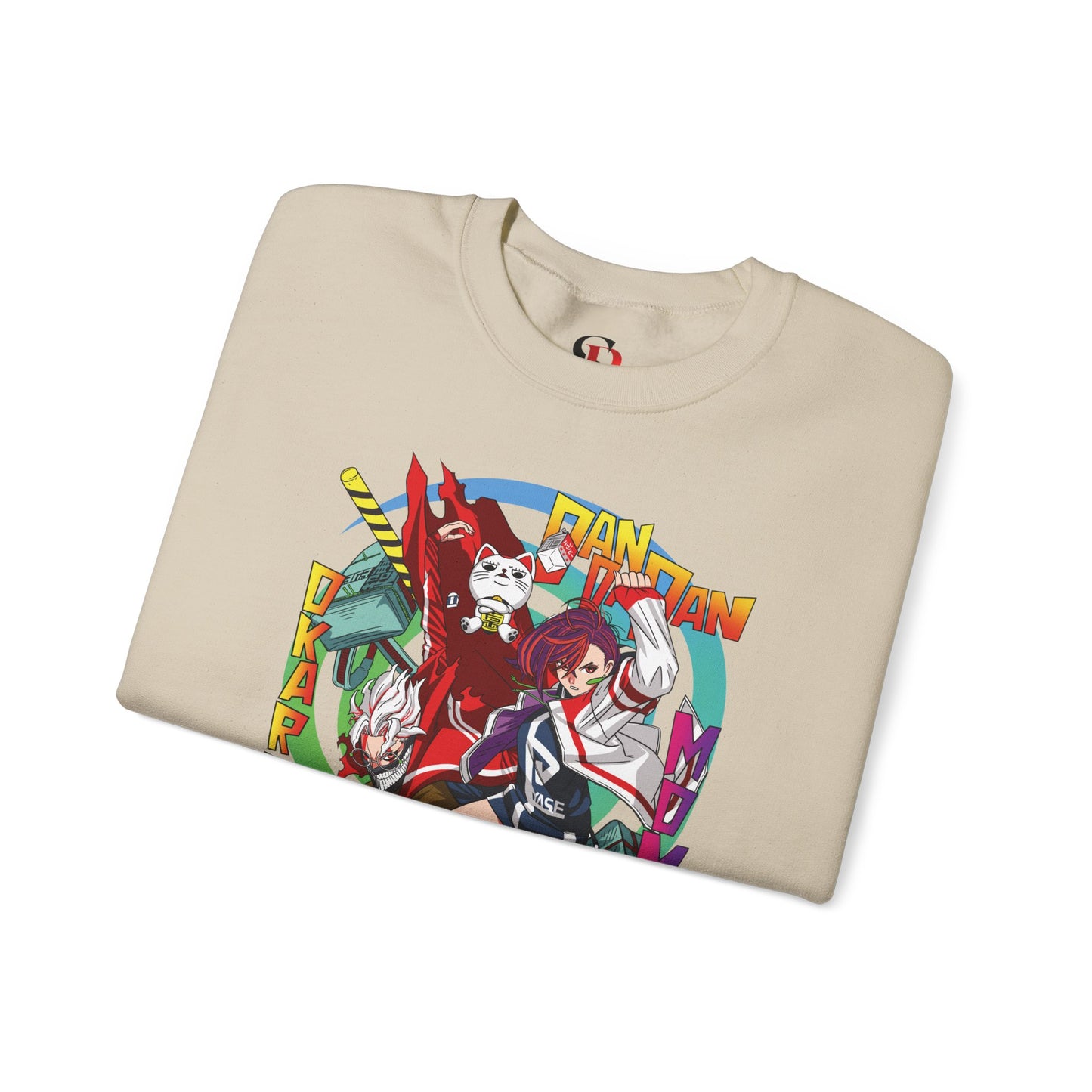 Okarun x Momo Unisex Heavy Crewneck | Dandadan Anime Streetwear Sweatshirt