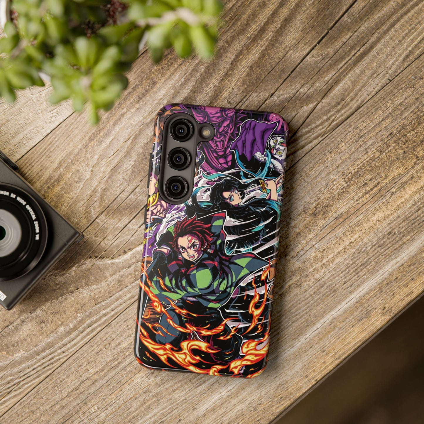 Tanjiro & Muichiro Vs Hantengu Double Layered Phone Case | Demon Slayer-Inspired Anime Case