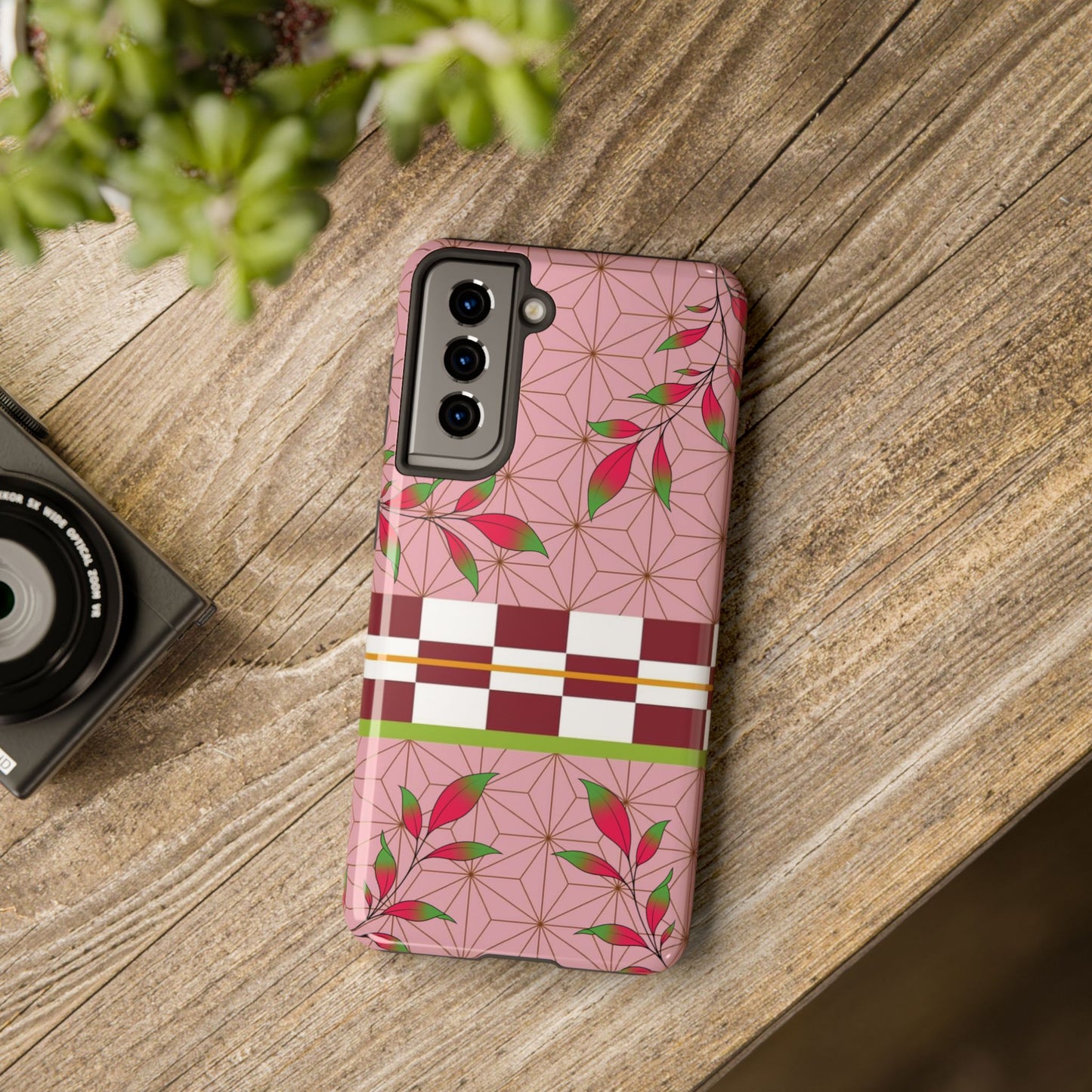 Demon Flower Haori Double Layered Phone Case