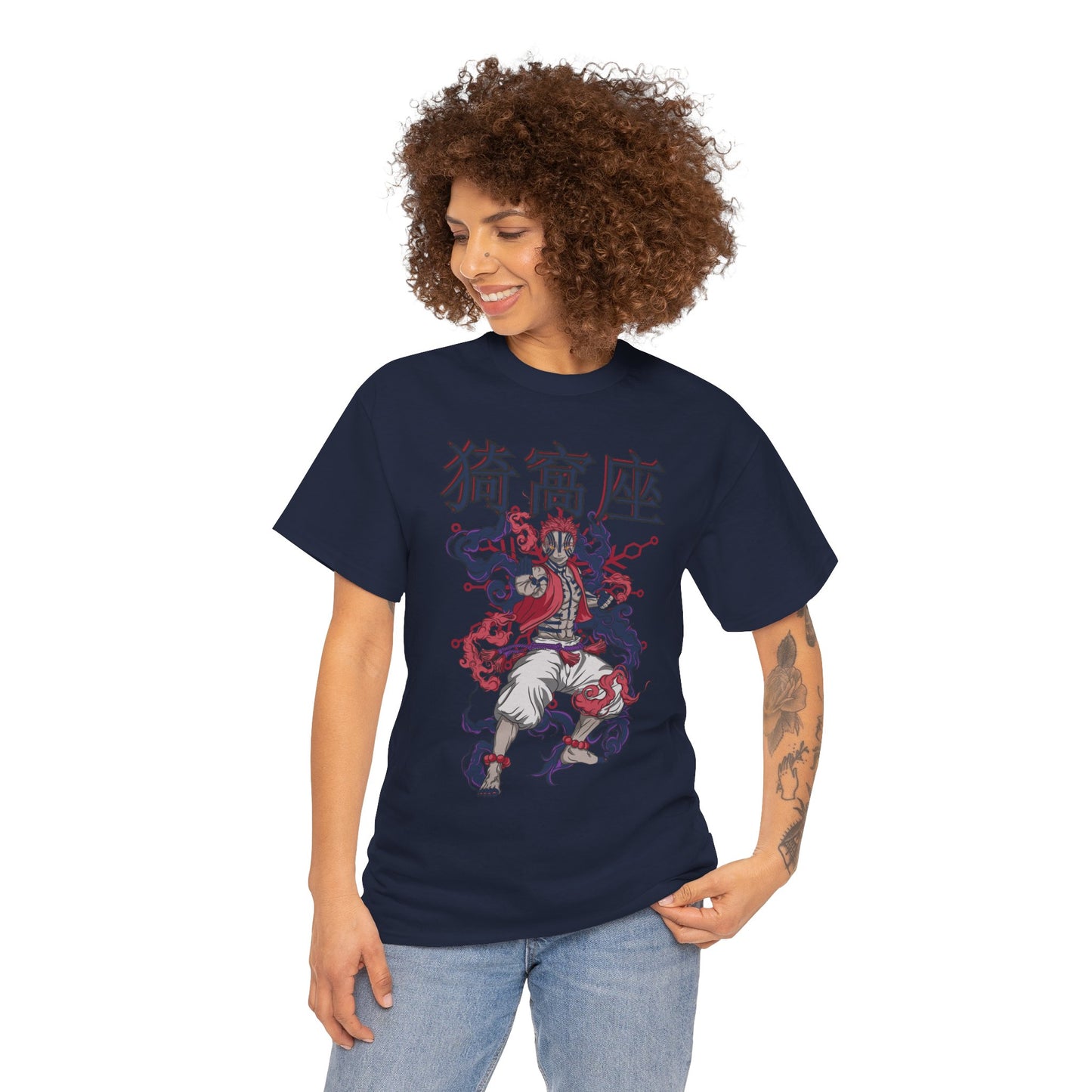 Akaza Blood Demon Art T-Shirt | Demon Slayer Anime Streetwear Tee