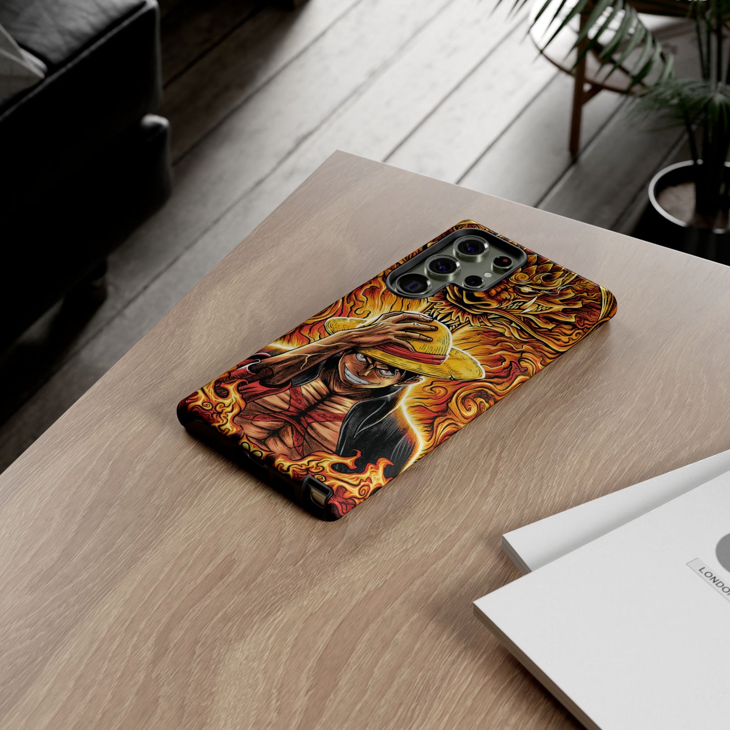 Inferno Pirate King Luffy Double Layered Phone Case