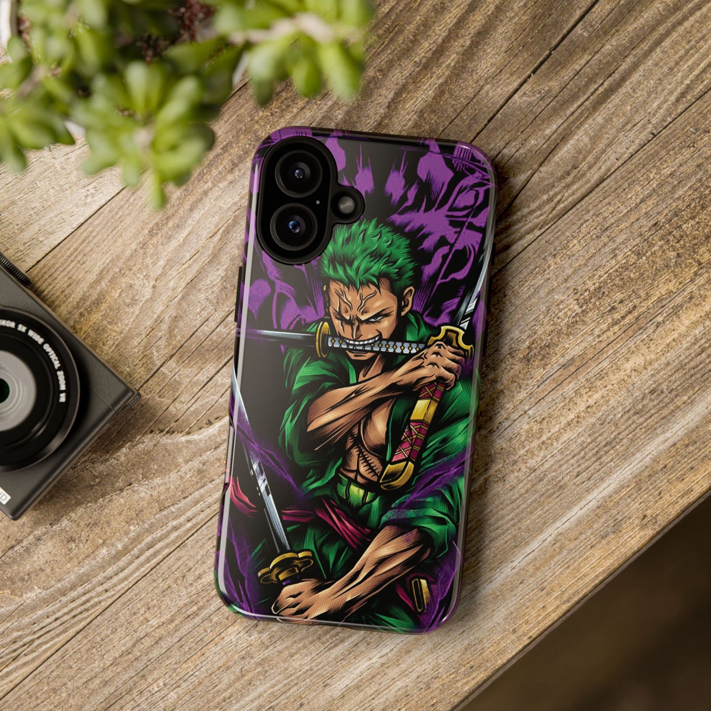 Demon Aura Zoro Double Layered Phone Case