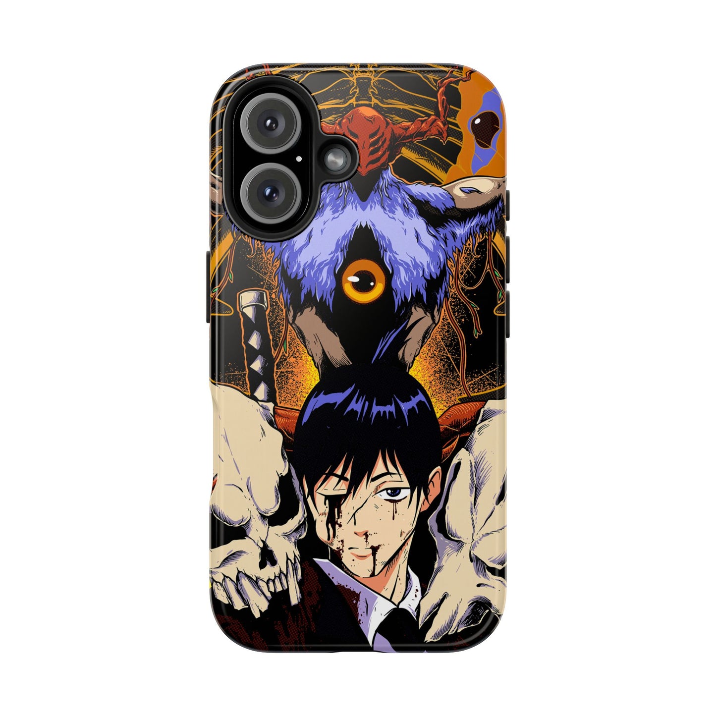 Aki x Future Devil Double Layered Phone Case | Chainsaw Man-Inspired Protective Anime Case