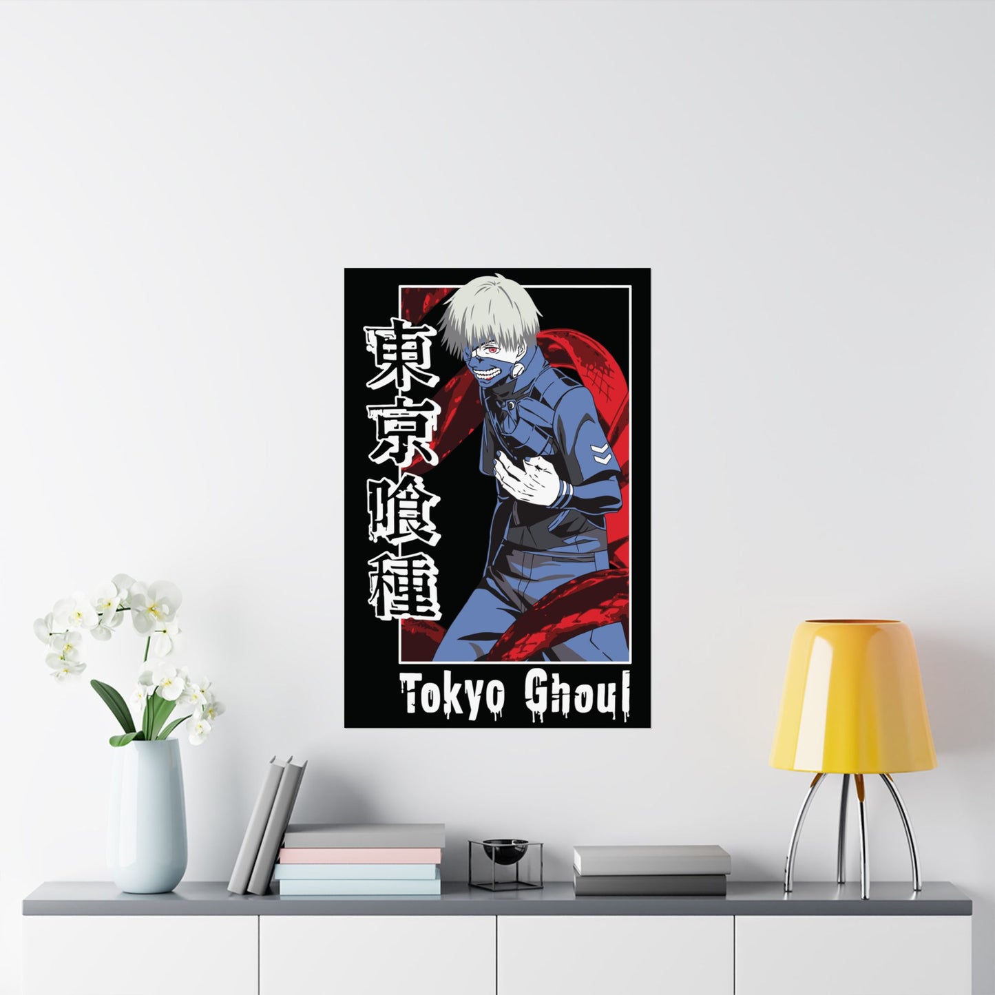 Tokyo Ghoul Matte Vertical Poster | Ken Kaneki Anime Wall Art