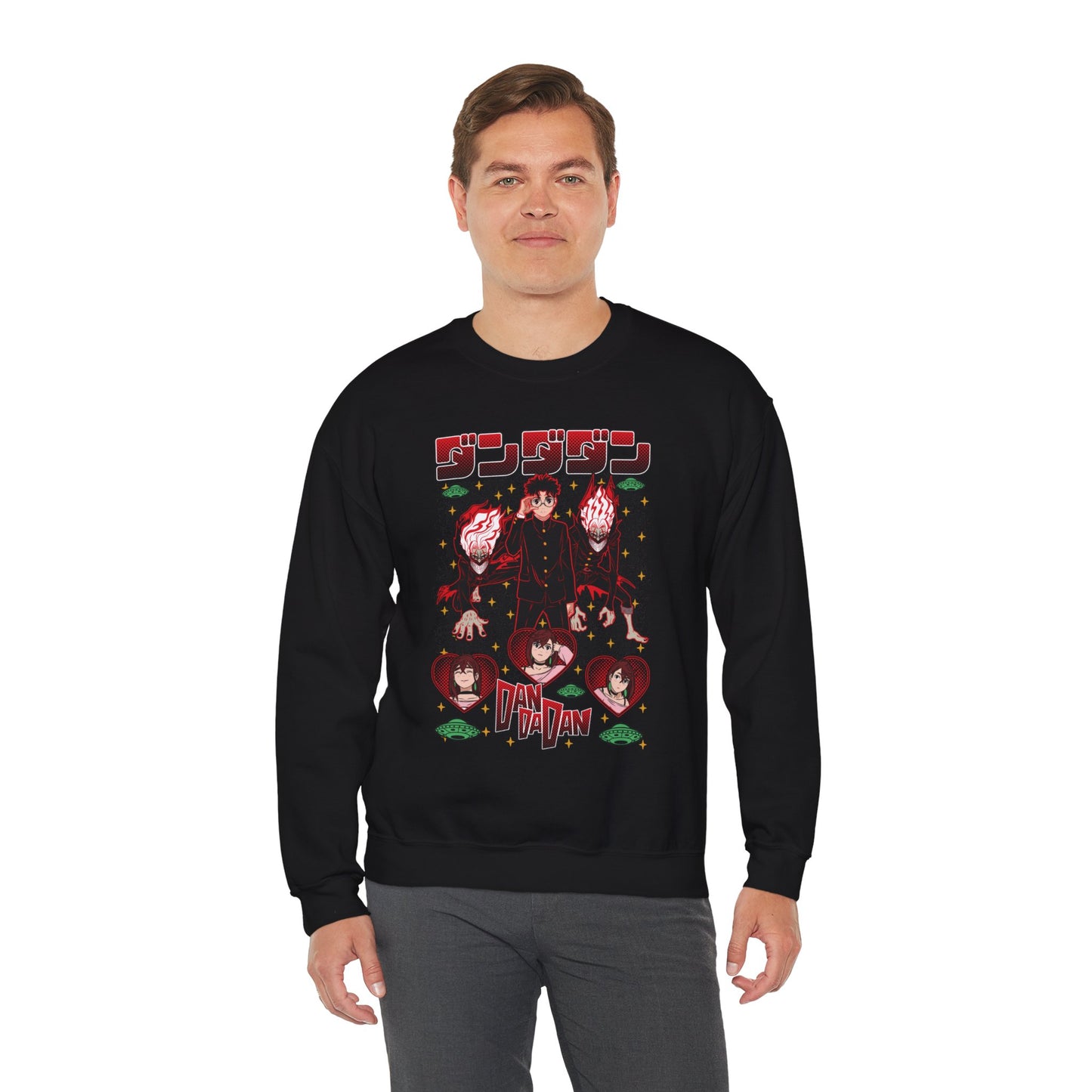 Okarun x Momo II Unisex Heavy Crewneck | Dandadan Streetwear Sweatshirt