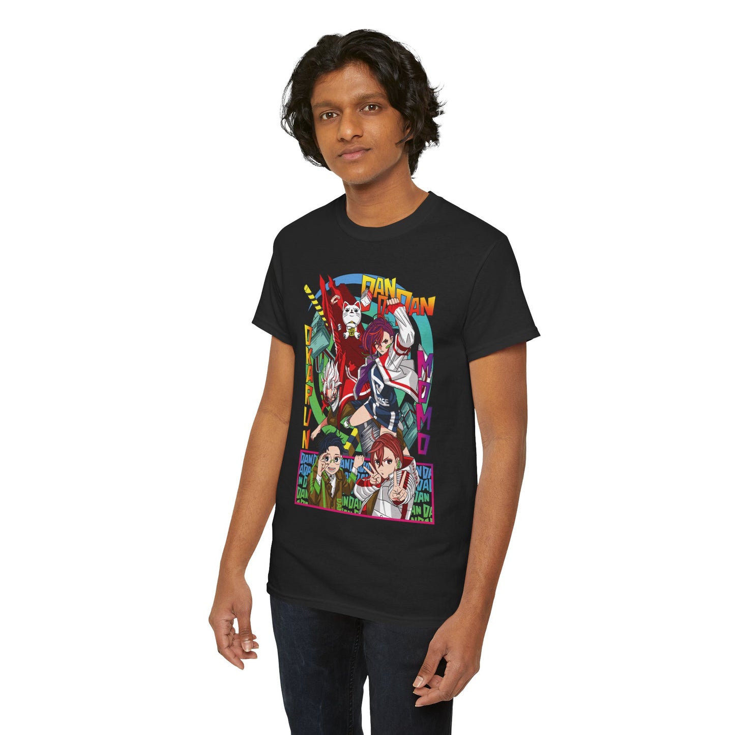 Okarun x Momo Unisex Heavy Cotton T-Shirt | Dandadan Anime Streetwear Tee
