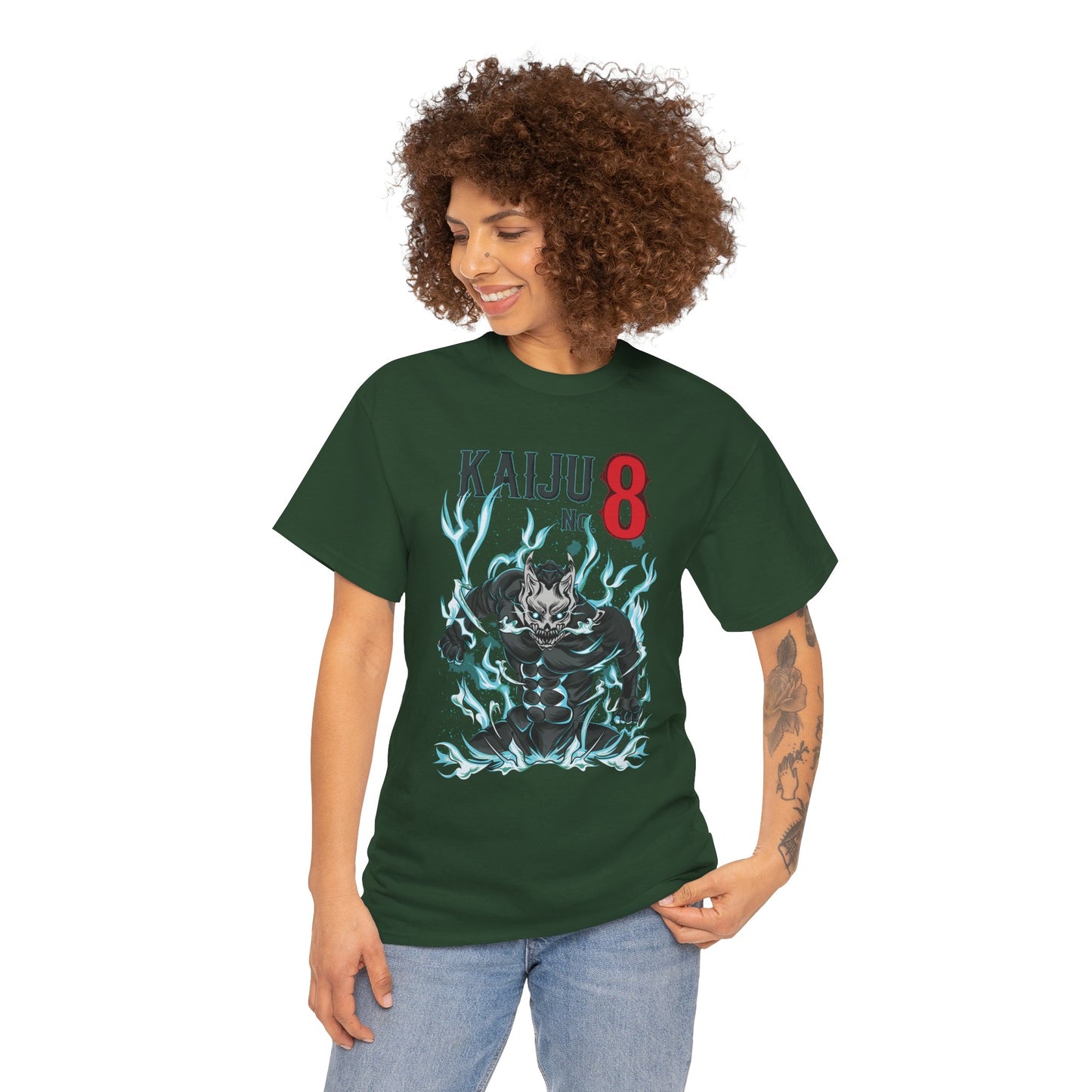 Infernal Surge Unisex Heavy Cotton T-Shirt | Kaiju No. 8 Anime Tee