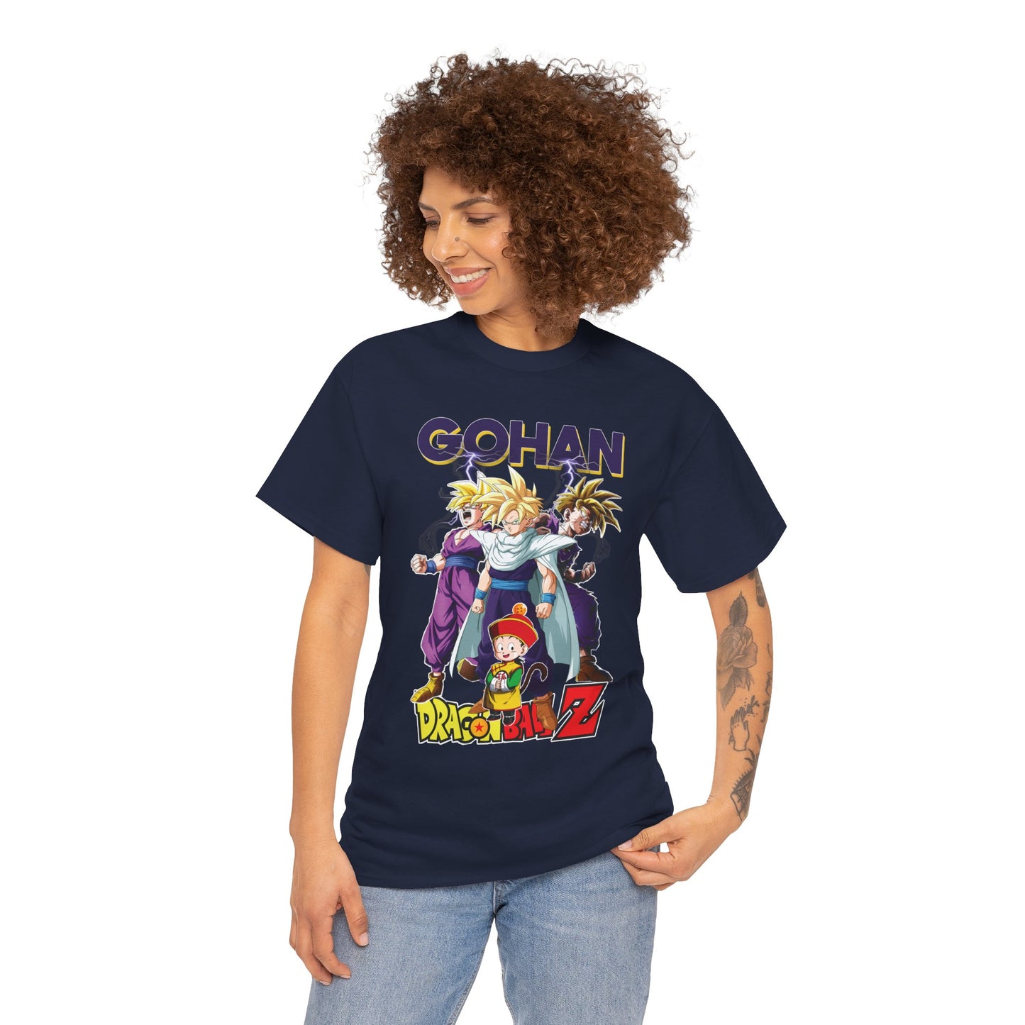 Gohan “Legacy of Z” Unisex Heavy Cotton T-Shirt | Dragon Ball Z Streetwear Tee