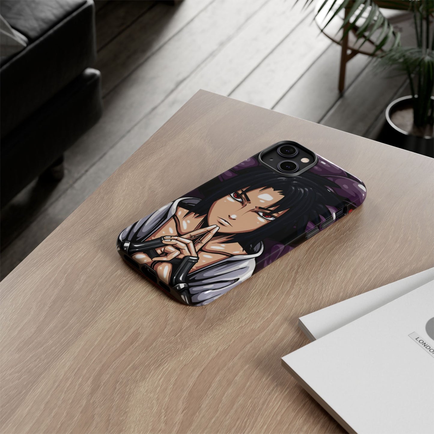 Sasuke Uchiha Mangekyou Sharingan Double Layered Phone Case