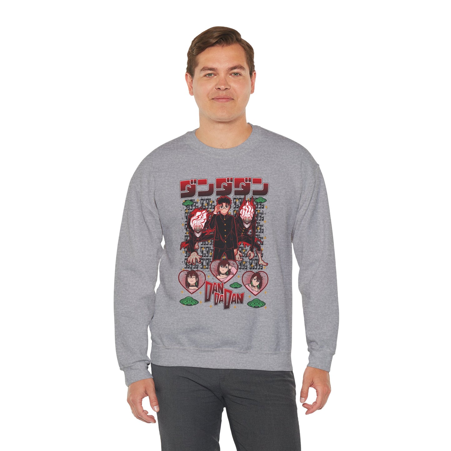 Okarun x Momo II Unisex Heavy Crewneck | Dandadan Streetwear Sweatshirt
