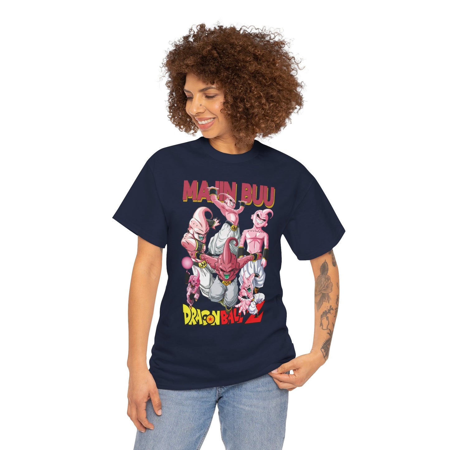 Majin Buu Unisex Heavy Cotton T-Shirt | Dragon Ball Z-Inspired Anime Tee