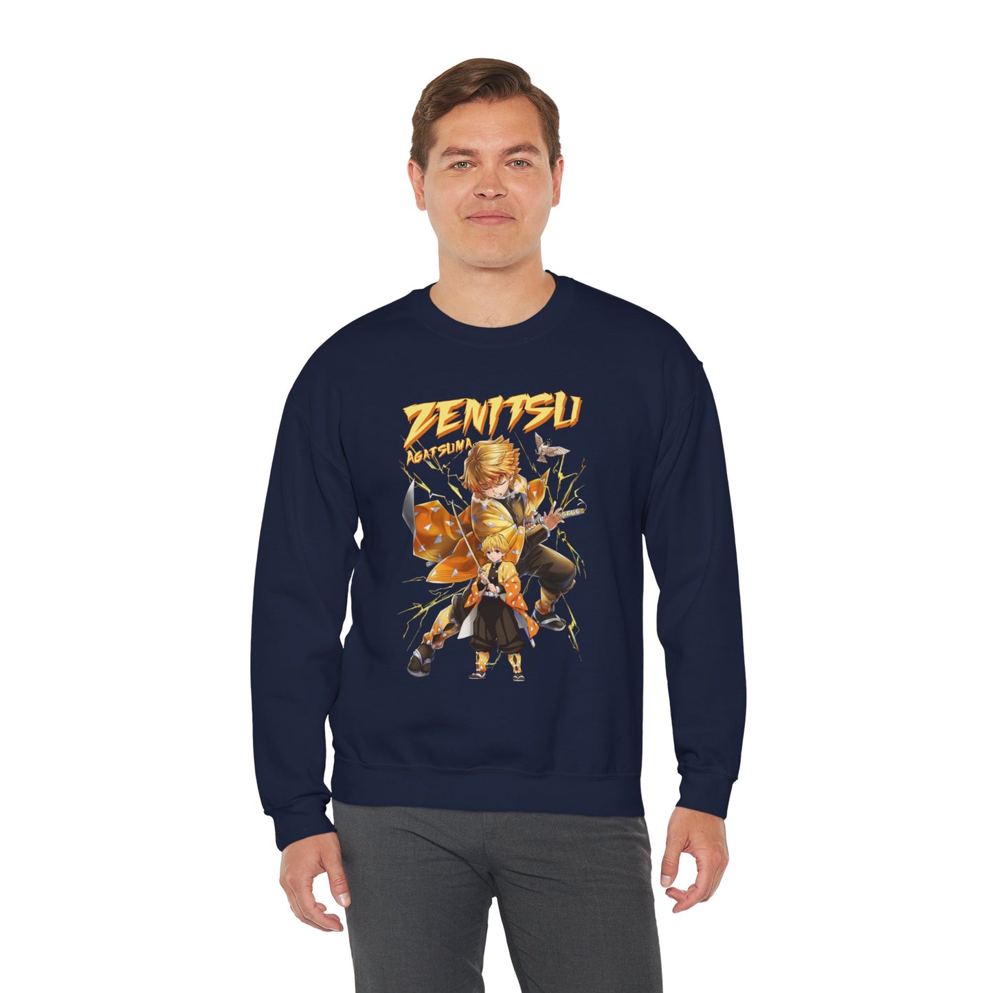 Zenitsu Agatsuma Thunder Breathing Sweatshirt | Demon Slayer Anime Streetwear