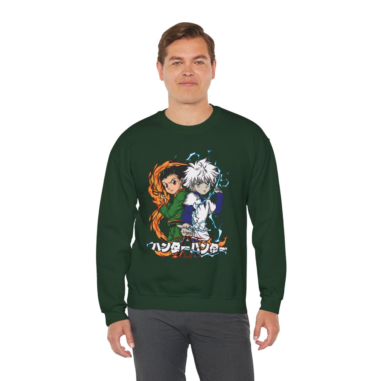 Gon & Killua Duo Unisex Heavy Blend Crewneck Sweatshirt