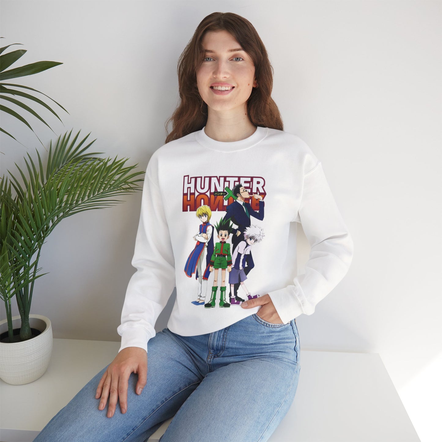 Gon’s Core Group Unisex Heavy Blend Crewneck Sweatshirt | Hunter x Hunter Anime Sweatshirt