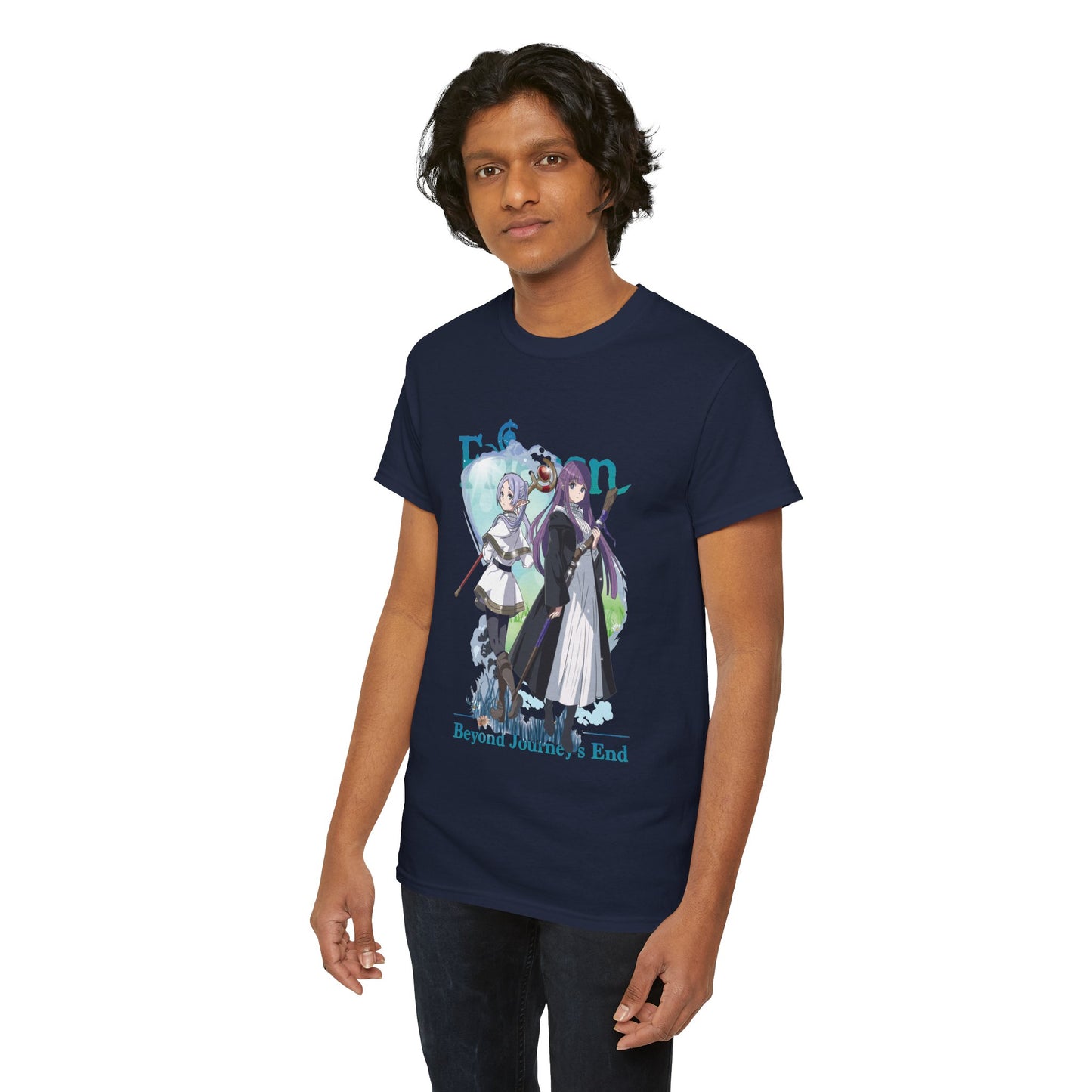Frieren: Beyond Journey’s End Unisex Heavy Cotton T-Shirt | Frieren & Fern Anime Tee