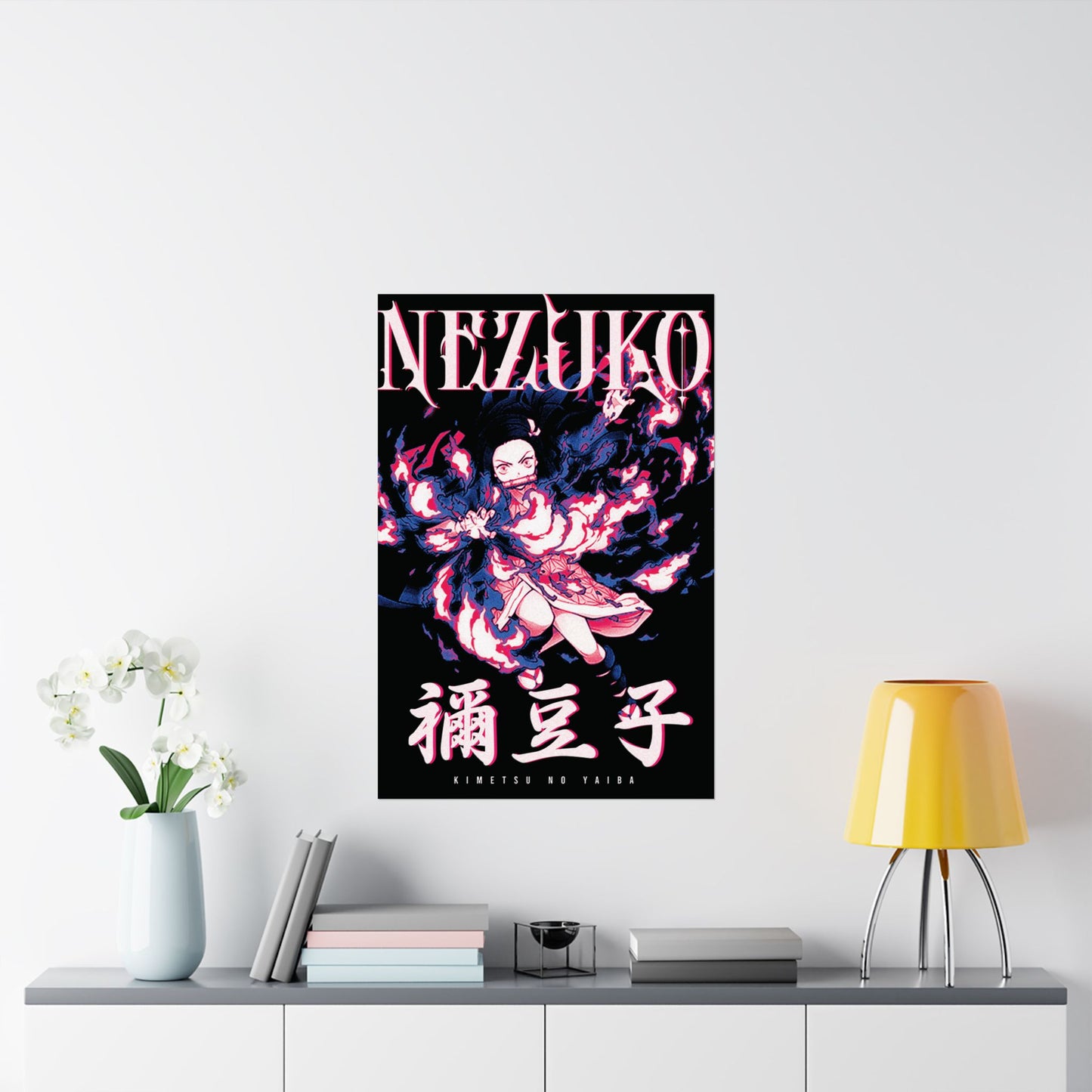 Nezuko Exploding Blood Poster | Demon Slayer Wall Art