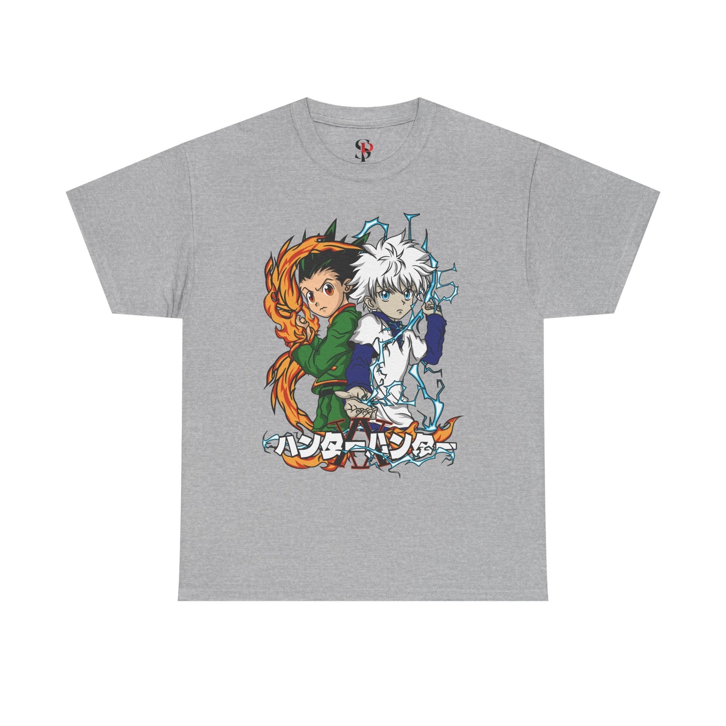 Gon and Killua Duo Unisex Heavy Cotton T-Shirt | Hunter x Hunter Anime Tee