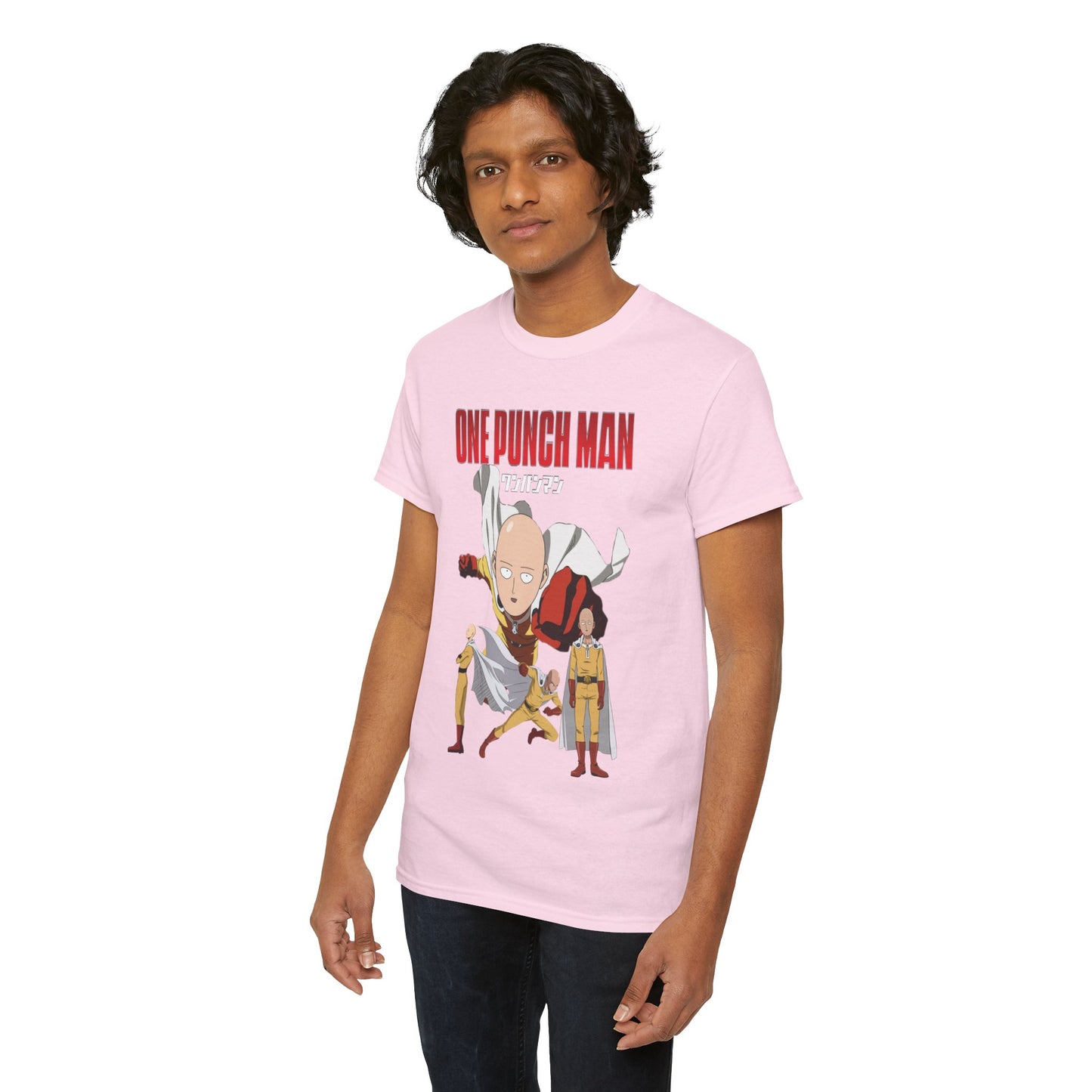 Saitama Unisex Heavy Cotton T-Shirt | One Punch Man Anime Graphic Tee