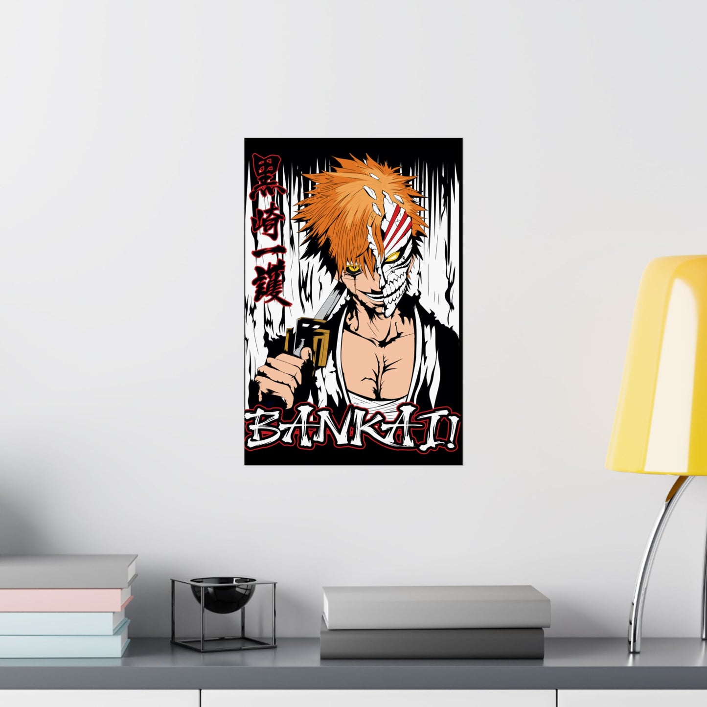 Ichigo Hollow Bankai Matte Vertical Poster | Bleach Anime Wall Art