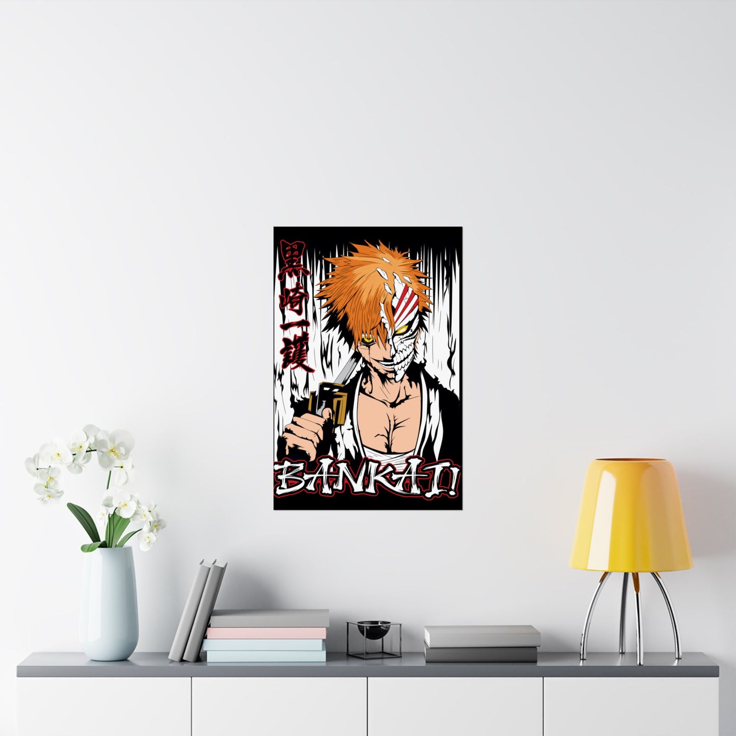 Ichigo Hollow Bankai Matte Vertical Poster | Bleach Anime Wall Art
