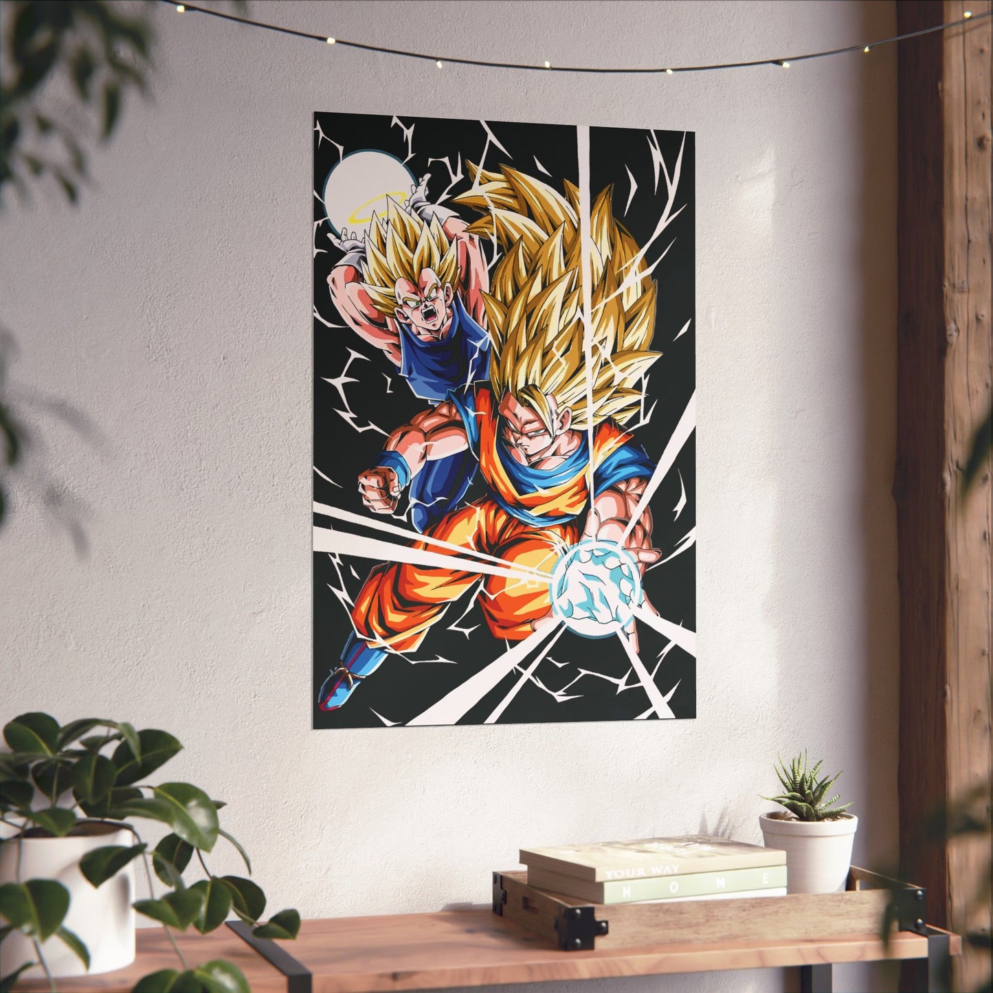 Super Saiyan Duo Strike Matte Vertical Poster | Dragon Ball Z-Inspired Wall Art