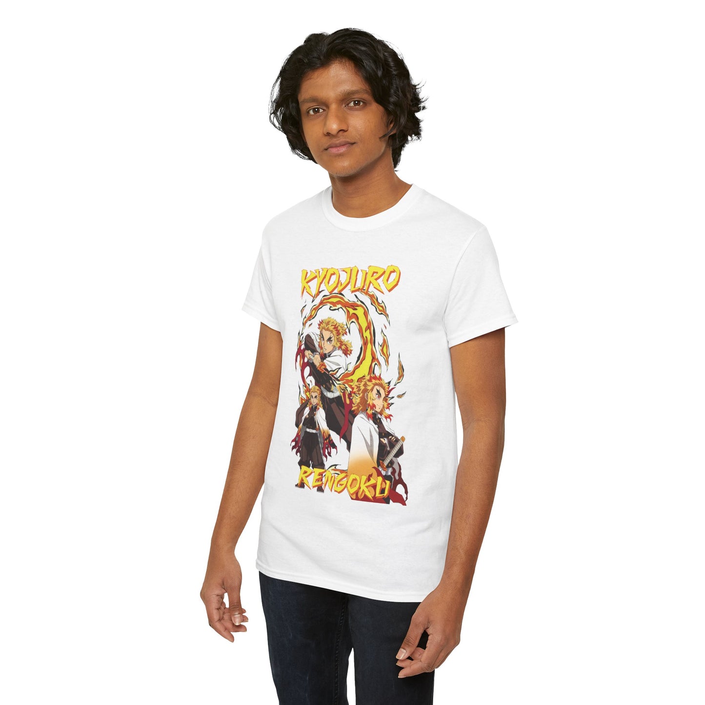 Kyojuro Rengoku Flame Hashira T-Shirt | Demon Slayer Anime Streetwear Tee