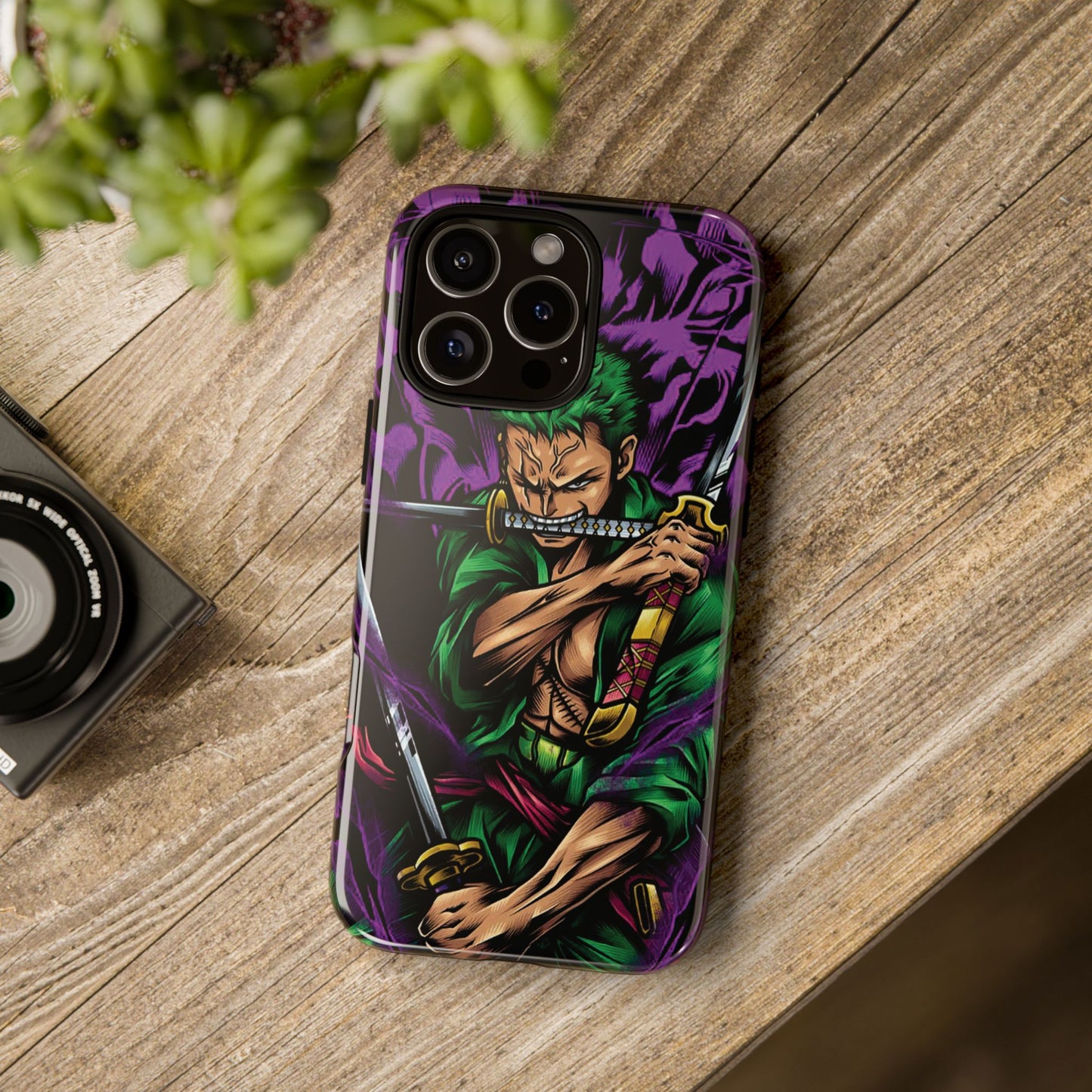 Demon Aura Zoro Double Layered Phone Case