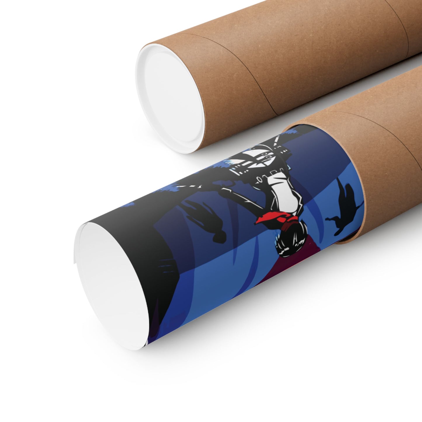 Mikasa x Eren Matte Vertical Poster | Attack on Titan Anime Wall Art