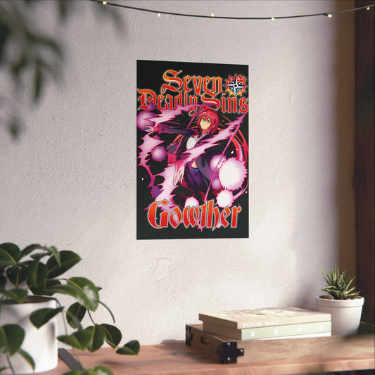 Goat Sin of Lust Gowther Poster | Anime-Inspired Wall Art | Manga Decor | Otaku Room Poster