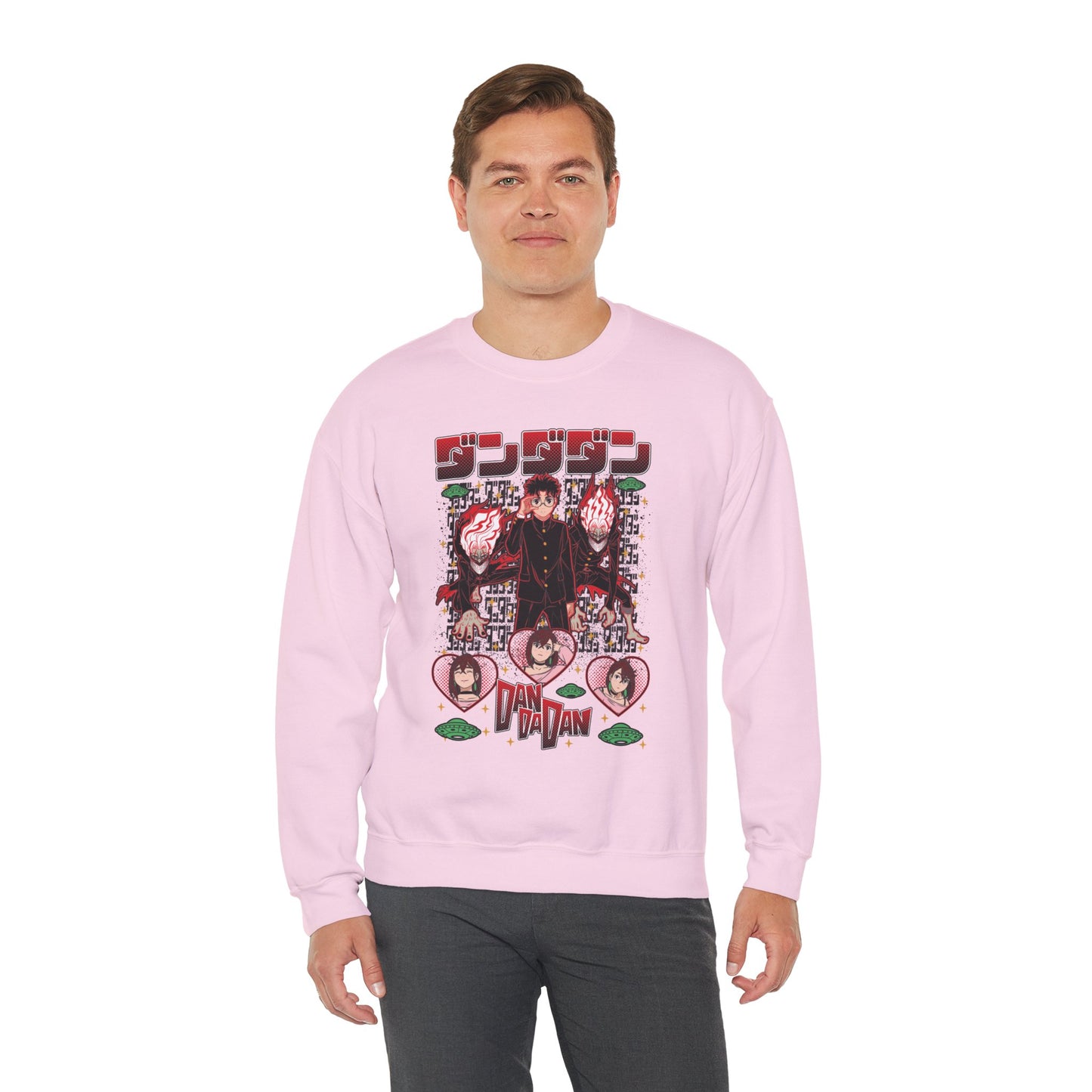 Okarun x Momo II Unisex Heavy Crewneck | Dandadan Streetwear Sweatshirt