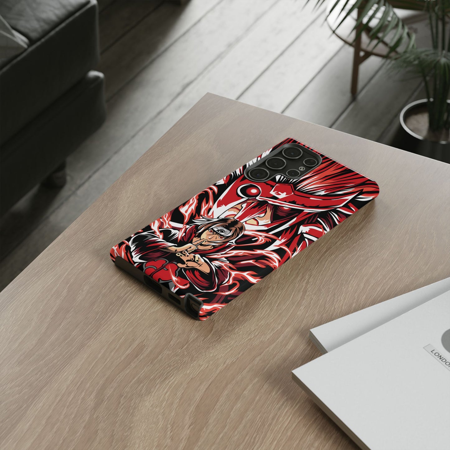 Itachi Flame Susanoo Double Layered Phone Case