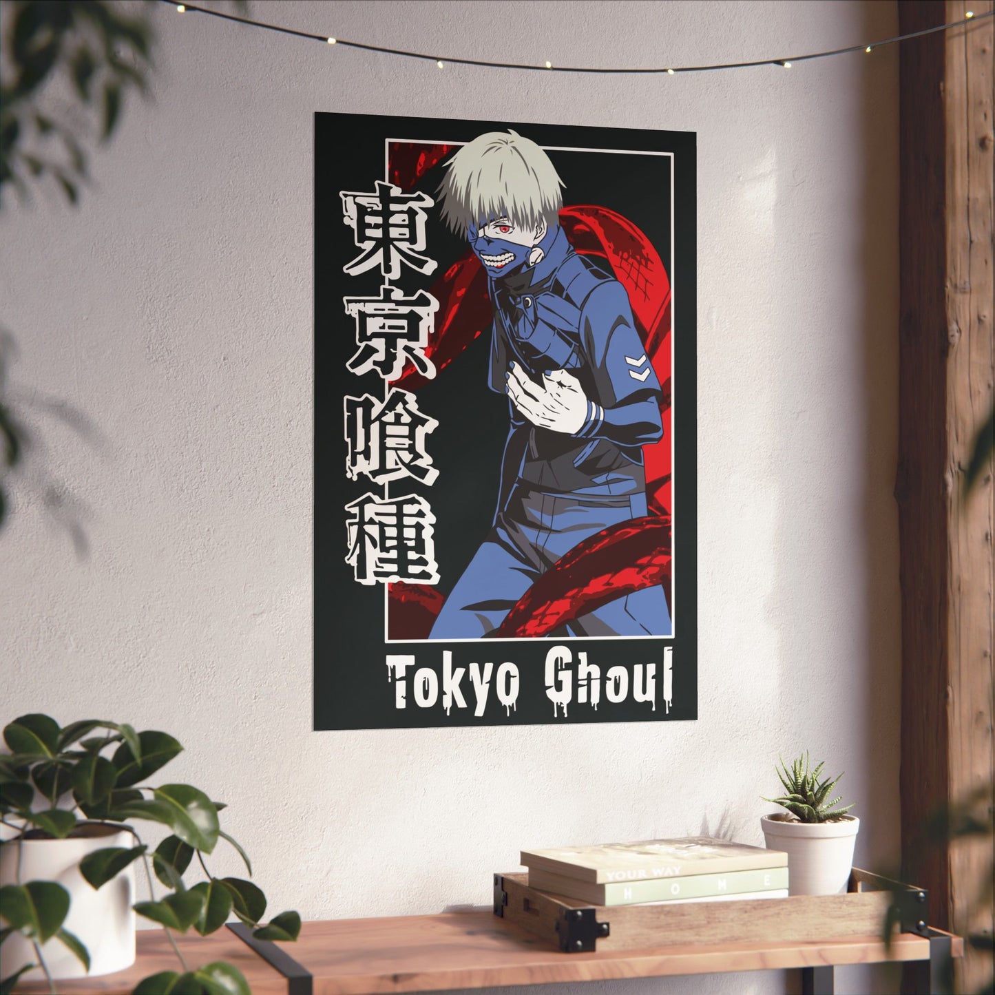 Tokyo Ghoul Matte Vertical Poster | Ken Kaneki Anime Wall Art