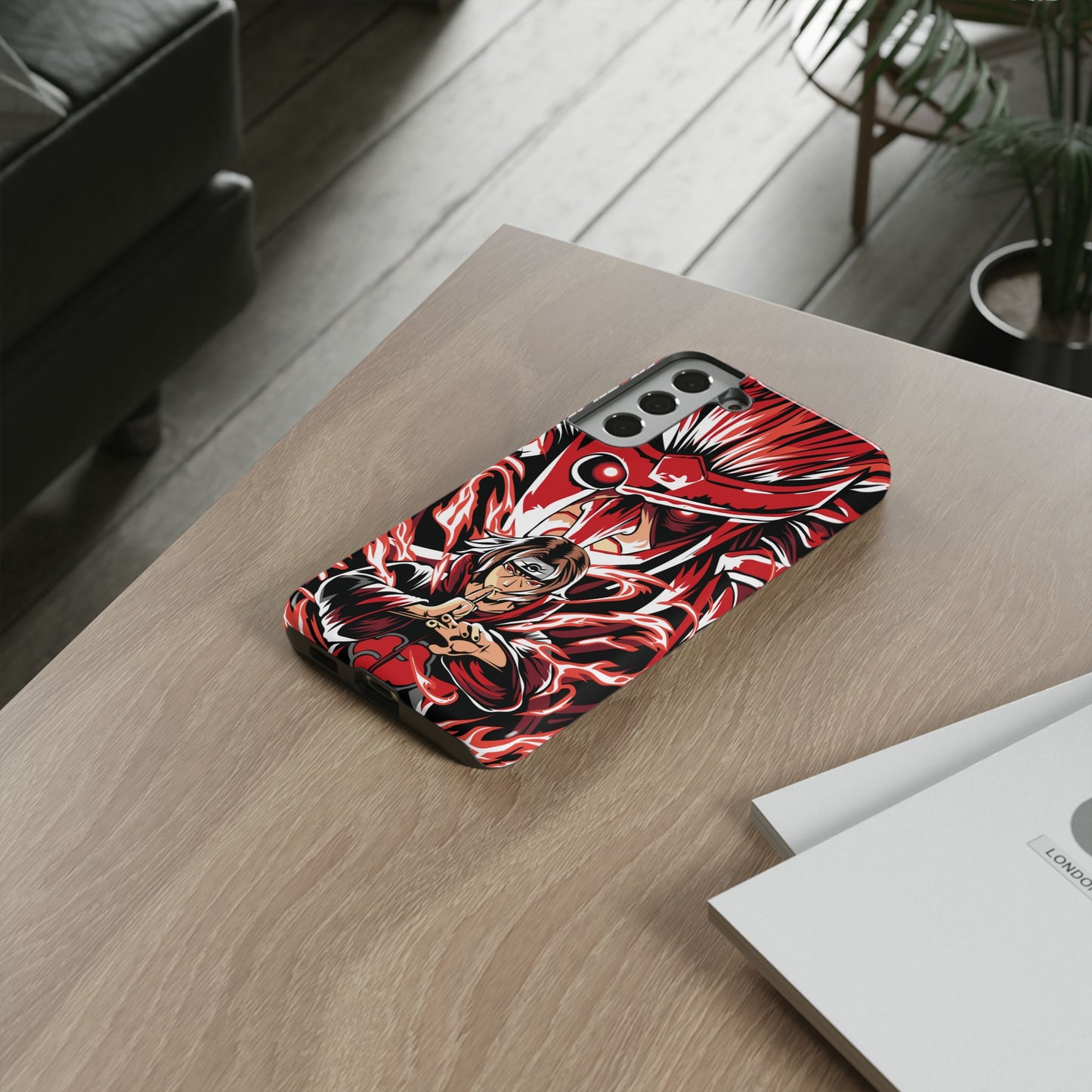 Itachi Flame Susanoo Double Layered Phone Case