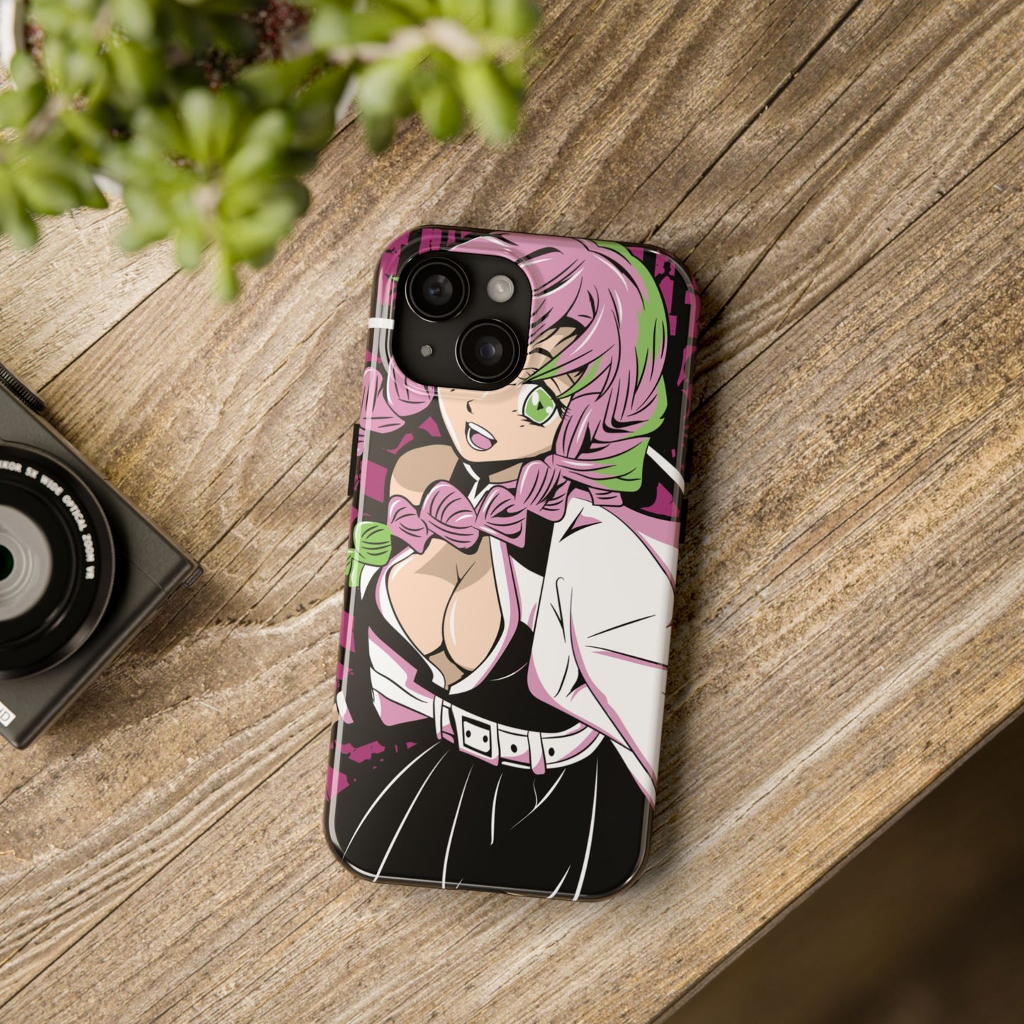 Love Hashira Mitsuri Kanroji Double Layered Phone Case | Demon Slayer-Inspired Anime Case