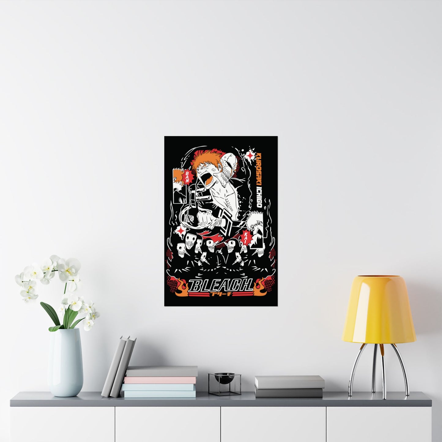 Hollow Ichigo Dark Reign Matte Vertical Poster | Bleach Anime Wall Art
