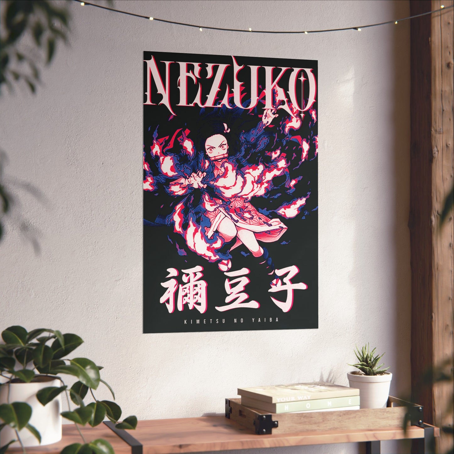 Nezuko Exploding Blood Poster | Demon Slayer Wall Art