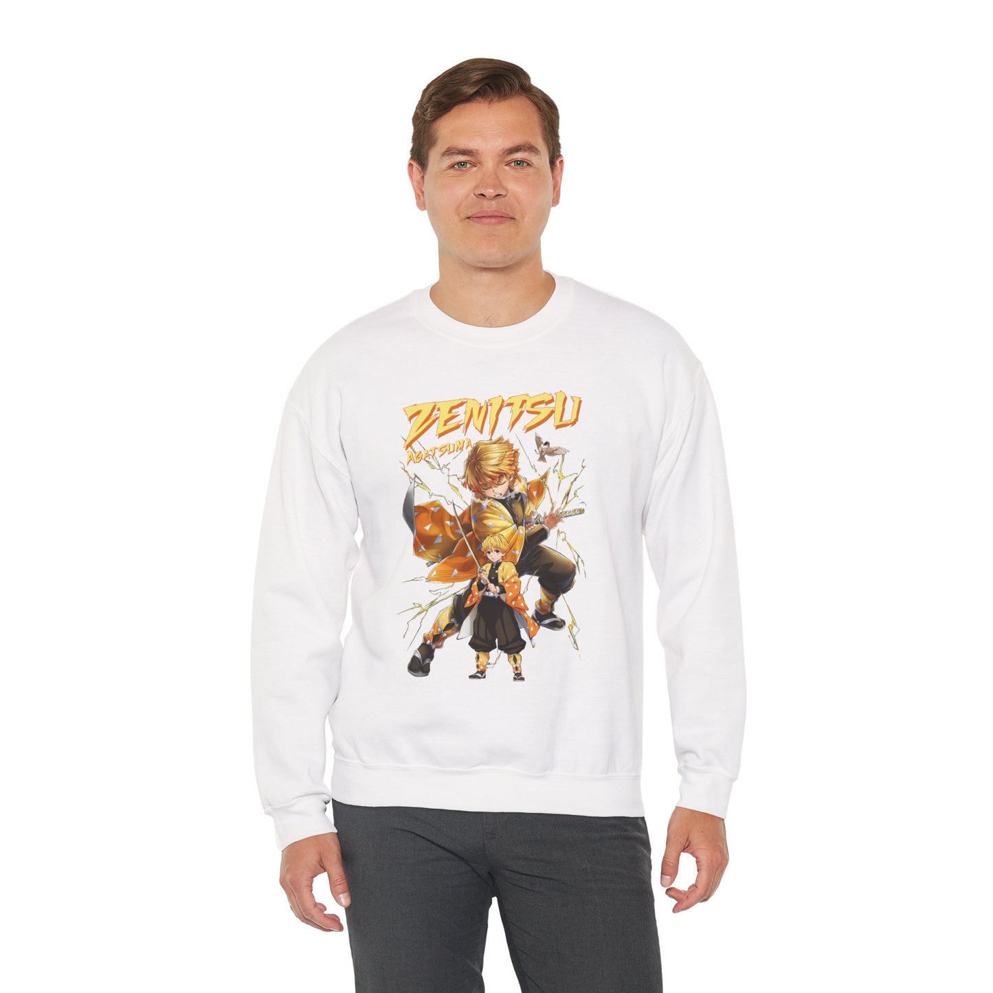 Zenitsu Agatsuma Thunder Breathing Sweatshirt | Demon Slayer Anime Streetwear