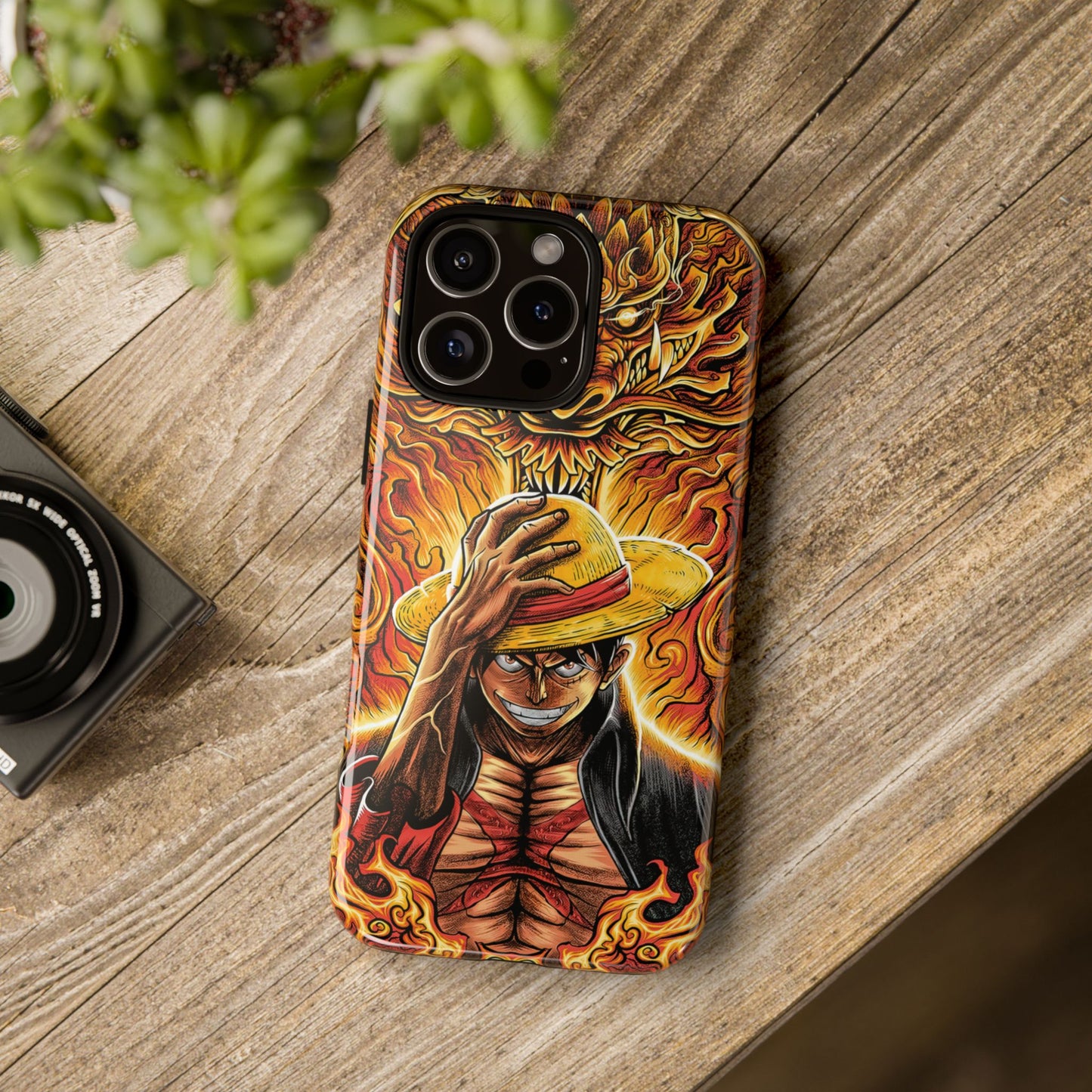 Inferno Pirate King Luffy Double Layered Phone Case