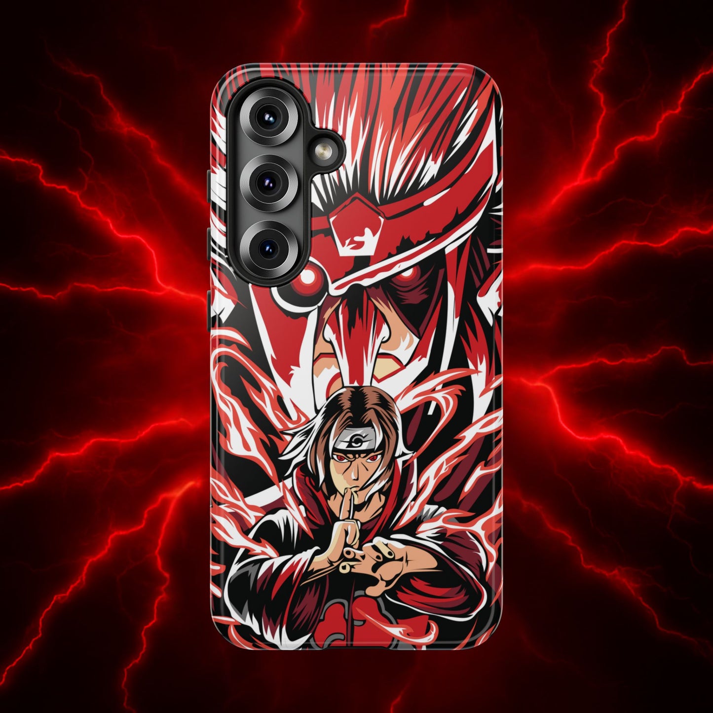 Itachi Flame Susanoo Double Layered Phone Case