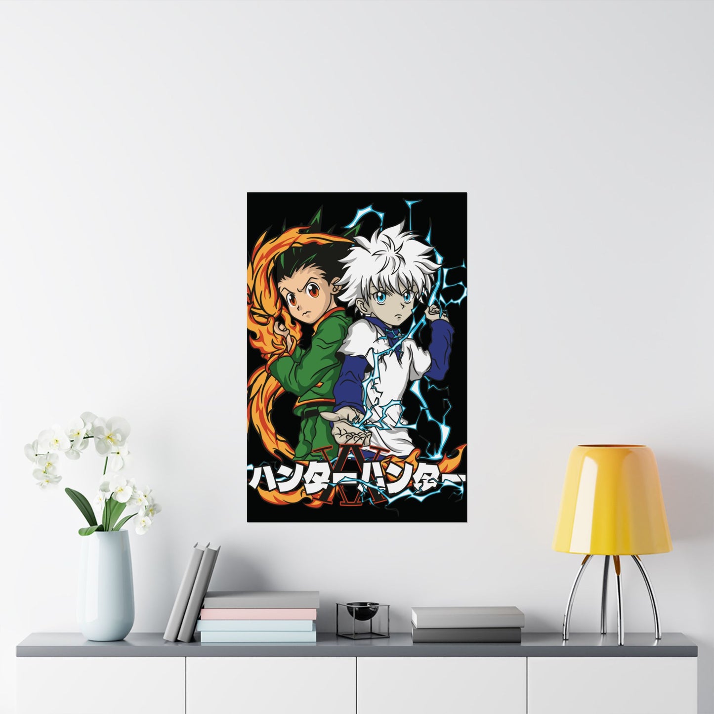 Gon & Killua Duo Matte Vertical Poster | Hunter x Hunter Anime Wall Art