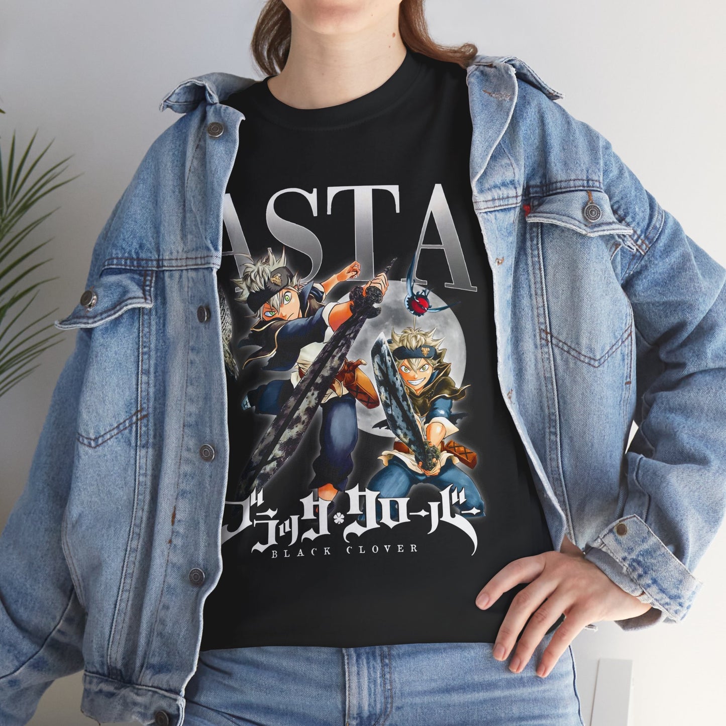 Asta Unisex Heavy Cotton T-Shirt | Black Clover Anime Graphic Tee