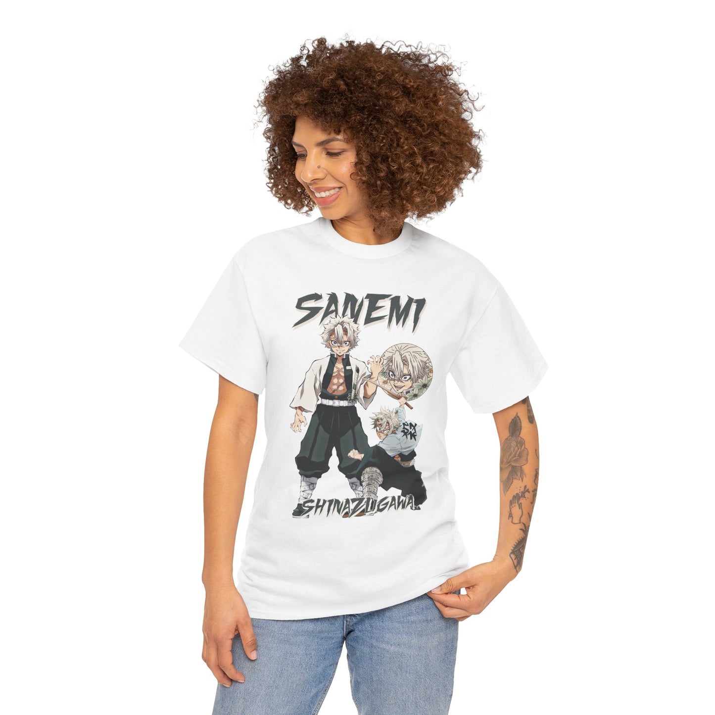 Sanemi Shinazugawa Wind Hashira T-Shirt | Demon Slayer Anime Streetwear Tee